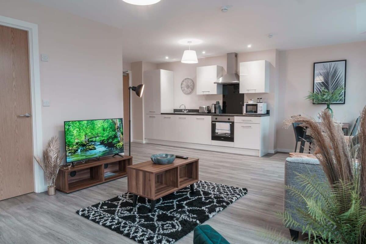 Contemporary 2 Bed Manchester Apartment - Sleeps 4 ภายนอก รูปภาพ